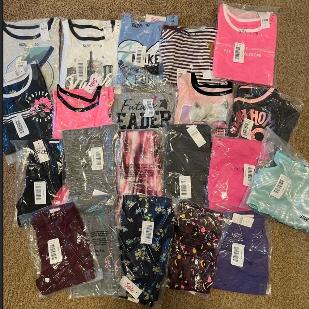NWT Brand NEW Justice bundle! 21 pieces!